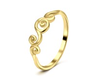 Gold Plated Silver Rings NSR-3168-GP